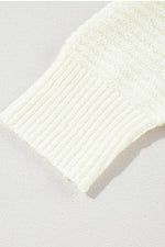 Load image into Gallery viewer, Orange Stripe Loose Color Block Drop Shoulder Bubble Sleeve Sweater - Fashion Queen - 7