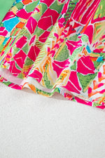 Load image into Gallery viewer, Orange Western Geometric Print Cuffed Shift Shirt Dress - Fashion Queen - 8