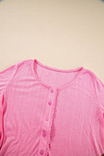 Load image into Gallery viewer, Orchid Petal Delicate Texture Cropped Cami Shorts and Cardigan 3pcs Lounge Set - Fashion Queen - 17