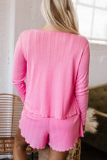 Load image into Gallery viewer, Orchid Petal Delicate Texture Cropped Cami Shorts and Cardigan 3pcs Lounge Set - Fashion Queen - 25