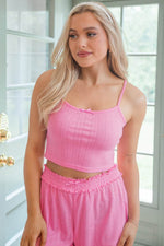 Load image into Gallery viewer, Orchid Petal Delicate Texture Cropped Cami Shorts and Cardigan 3pcs Lounge Set - Fashion Queen - 6