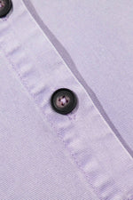 Load image into Gallery viewer, Orchid Petal Short Sleeve Double Chest Pocket Denim Shirt Dress - Fashion Queen - 9