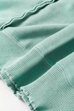 Load image into Gallery viewer, Orchid Petal Textured Patchwork Frilled Trim Plus Size Pullover Sweatshirt - Fashion Queen - 23