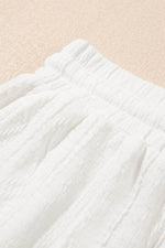 Load image into Gallery viewer, Pale Chestnut Textured Patched Pocket Short Sleeve Top Drawstring Shorts Set - Fashion Queen - 25