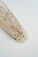 Load image into Gallery viewer, Pale Khaki Metallic Zip up Baseball Jacket - Fashion Queen - 16