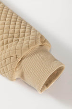 Load image into Gallery viewer, Pale Khaki Solid Geometric Textured Baseball Collar Jacket - Fashion Queen - 9