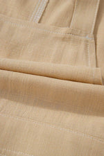 Load image into Gallery viewer, Parchment Side Buttons Sleeveless Overall Mini Dress - Fashion Queen - 11