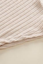 Load image into Gallery viewer, Parchment Solid Color Ribbed Short Sleeve Wide Leg Jumpsuit - Fashion Queen - 17