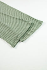 Load image into Gallery viewer, Parchment Solid Color Ribbed Short Sleeve Wide Leg Jumpsuit - Fashion Queen - 26