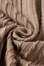 Load image into Gallery viewer, Parchment Textured Colorblock Long Sleeve Quarter Zip Drawstring Hooded Top - Fashion Queen - 10