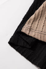 Load image into Gallery viewer, Parchment Textured Colorblock Long Sleeve Quarter Zip Drawstring Hooded Top - Fashion Queen - 11