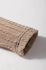 Load image into Gallery viewer, Parchment Textured Colorblock Long Sleeve Quarter Zip Drawstring Hooded Top - Fashion Queen - 12