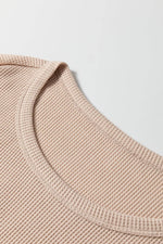 Load image into Gallery viewer, Parchment Textured Long Sleeve T Shirt and Pants Lounge Set - Fashion Queen - 6