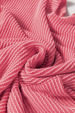 Load image into Gallery viewer, Peach Blossom Plus Size Ribbed Textured Long Sleeve T Shirt - Fashion Queen - 11