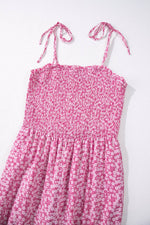 Load image into Gallery viewer, Phalaenopsis Thin Straps Smocked Bodice Wide Leg Floral Jumpsuit - Fashion Queen -  12