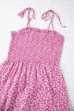 Load image into Gallery viewer, Phalaenopsis Thin Straps Smocked Bodice Wide Leg Floral Jumpsuit - Fashion Queen -  14