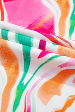 Load image into Gallery viewer, Pink Abstract Print Ruffled Sleeve Smocked Bust Maxi Dress - Fashion Queen - 19