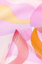 Load image into Gallery viewer, Pink Boho Abstract Print V Neck Wide Leg Jumpsuit - Fashion Queen - 13