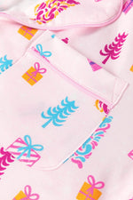 Load image into Gallery viewer, Pink Christmas Twinkle Tree Print Shirt Sleep Dress - Fashion Queen - 10