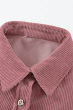 Load image into Gallery viewer, Pink Corduroy Button Pocket Shirt - Fashion Queen - 12