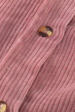 Load image into Gallery viewer, Pink Corduroy Button Pocket Shirt - Fashion Queen - 14