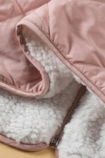 Load image into Gallery viewer, Pink Fleece Lined Quilted Vest Coats - Fashion Queen - 22