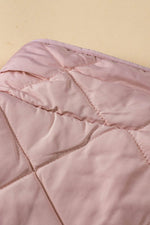 Load image into Gallery viewer, Pink Fleece Lined Quilted Vest Coats - Fashion Queen - 23