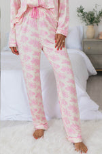 Load image into Gallery viewer, Pink Floral Long Sleeve and Pants Pajamas Set - Fashion Queen - 3