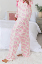 Load image into Gallery viewer, Pink Floral Long Sleeve and Pants Pajamas Set - Fashion Queen - 5