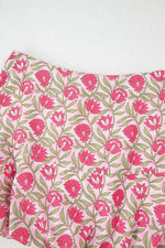 Load image into Gallery viewer, Pink Floral Print Puffy Cropped Tank and Mini Skirt Set - Fashion Queen - 12