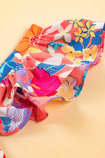 Load image into Gallery viewer, Pink Floral Print Sleeveless Ruffle Tiered Maxi Dress - Fashion Queen - 11