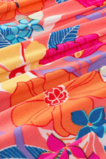 Load image into Gallery viewer, Pink Floral Print Sleeveless Ruffle Tiered Maxi Dress - Fashion Queen - 13