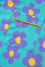 Load image into Gallery viewer, Pink Flower Print Long Sleeve Shirt Shorts Pajamas Set - Fashion Queen - 26