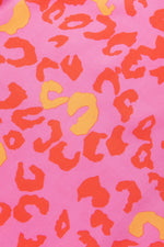 Load image into Gallery viewer, Pink Leopard V Neck Short Sleeve Blouse - Fashion Queen - 18