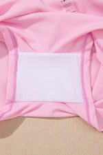 Load image into Gallery viewer, Pink Solid Pocketed Crossover High Waist Swim Skort - Fashion Queen - 21