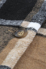 Load image into Gallery viewer, Plaid Print Buttoned Shirt Jacket - Fashion Queen - 16