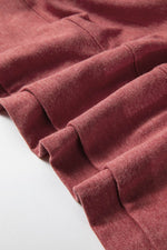 Load image into Gallery viewer, Racing Red Side Slits V Neck Loose Fit Tunic Top - Fashion Queen - 8