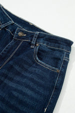 Load image into Gallery viewer, Real Teal High Rise Ripped Bell Bottom Jeans - Fashion Queen - 15