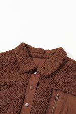 Load image into Gallery viewer, Red Clay Faux Shearling Teddy Bear Jacket - Fashion Queen - 13