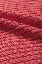 Load image into Gallery viewer, Red Clay Solid Loose Knit Short Dolman Sleeve Sweater - Fashion Queen - 19