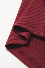 Load image into Gallery viewer, Red Dahlia Mesh Ruffled Sleeve Slim Fit V Neck Top - Fashion Queen - 9