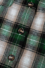 Load image into Gallery viewer, Red Plaid Print Chest Pocket Buttoned Hooded Shacket - Fashion Queen - 21