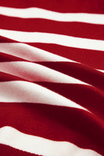 Load image into Gallery viewer, Red Stripe Collared Split Neck Sweater Vest - Fashion Queen - 10