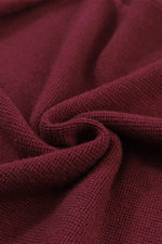 Load image into Gallery viewer, Red Striped Sleeve Plain Knit Sweater - Fashion Queen - 13