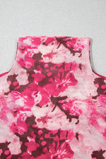 Load image into Gallery viewer, Rose Floral Mesh Flounce Sleeve Mock Neck Blouse - Fashion Queen - 10