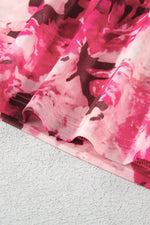 Load image into Gallery viewer, Rose Floral Mesh Flounce Sleeve Mock Neck Blouse - Fashion Queen - 12