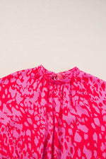 Load image into Gallery viewer, Rose Leopard Loose Sleeve Belted Wide Leg Jumpsuit - Fashion Queen - 15