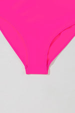 Load image into Gallery viewer, Rose Red Crisscross Straps Tie Back Flared One Piece Swimsuit - Fashion Queen - 21