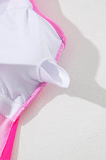 Load image into Gallery viewer, Rose Red Crisscross Straps Tie Back Flared One Piece Swimsuit - Fashion Queen - 23