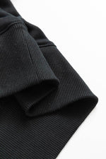 Load image into Gallery viewer, Rose Red Drop Shoulder Crisscross Stitching Pocketed Loose Sweatshirt - Fashion Queen - 22